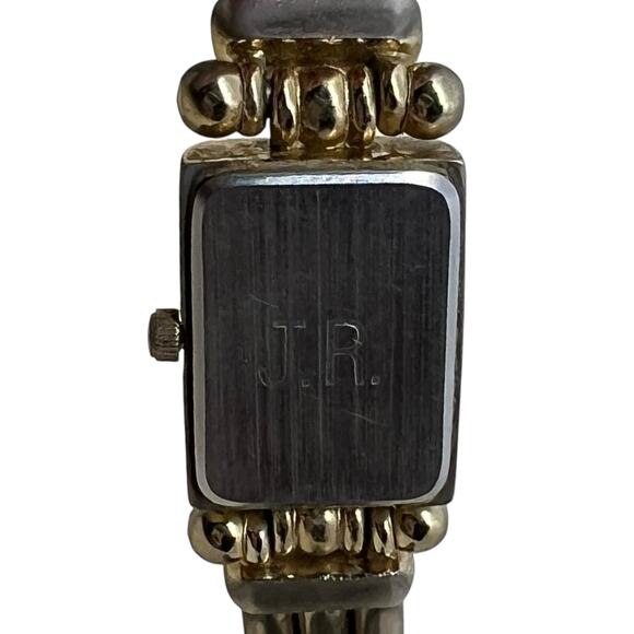 Joan Rivers Classics Collection Two Tone Cuff Bracelet Watch - Picture 9 of 9